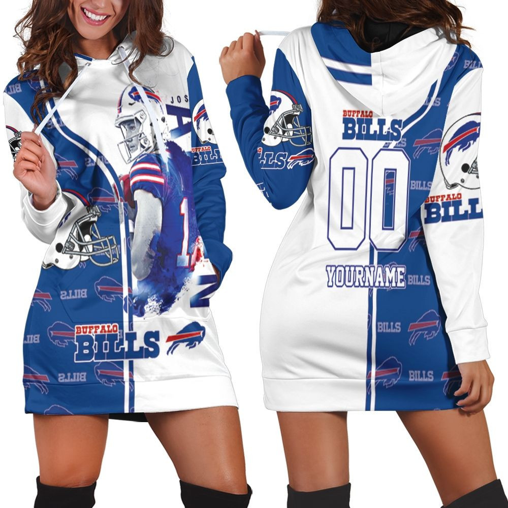 Buffalo Bills John Allen 2020 Afc East Champions Personalized Hoodie Dress Sweater Dress Sweatshirt Dress