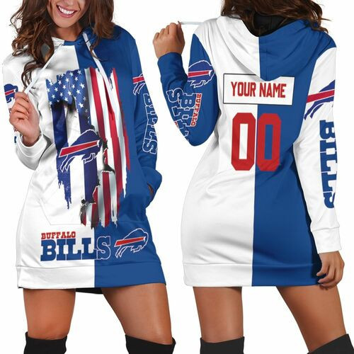 Buffalo Bills Love Under Ripped Flag 2020 Afc East Champions Personalized Hoodie Dress Sweater Dress Sweatshirt Dress