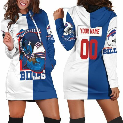 Buffalo Bills Mascot 2020 Afc East Champions Personalized Hoodie Dress Sweater Dress Sweatshirt Dress