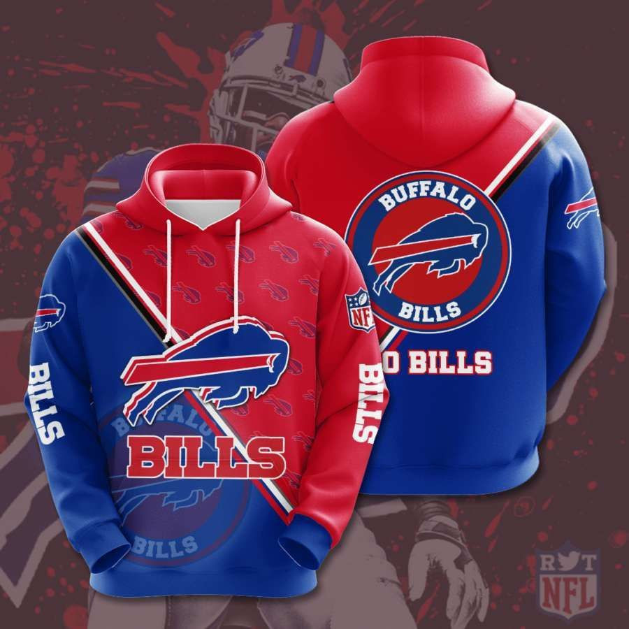 Buffalo Bills No262 Custom Hoodie 3D All Over Print
