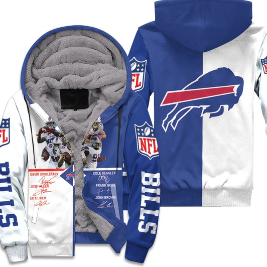 Buffalo Bills Players Signed 3D Fleece Hoodie