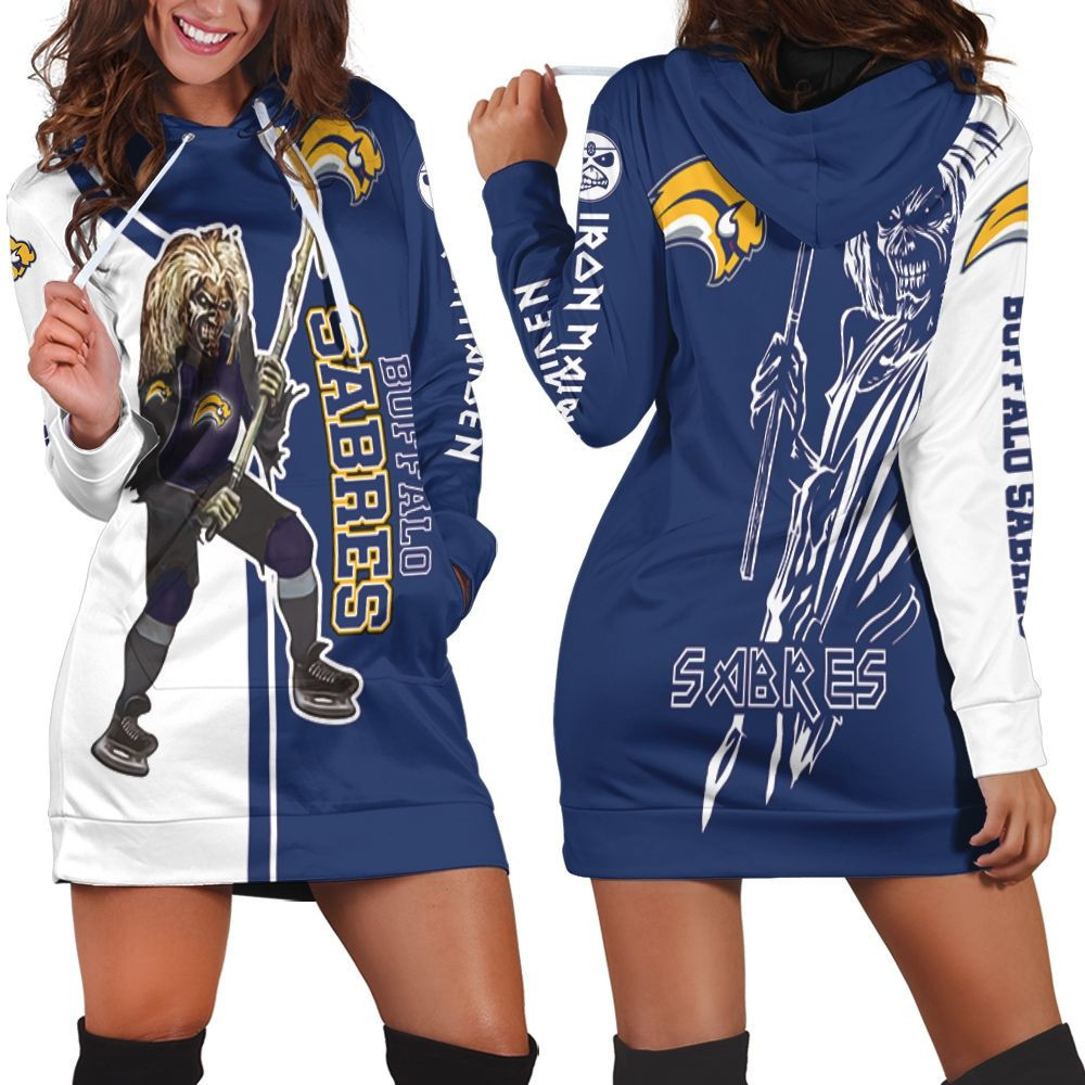 Buffalo Sabres And Zombie For Fans Hoodie Dress Sweater Dress Sweatshirt Dress
