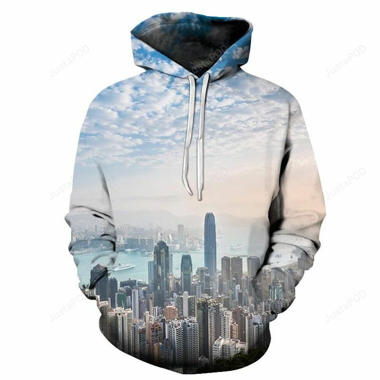 Buildings In Hong Kong 3d All Over Print Hoodie