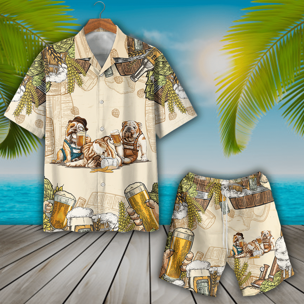 Bulldog Beer Hawaiian Shirt For Men Women