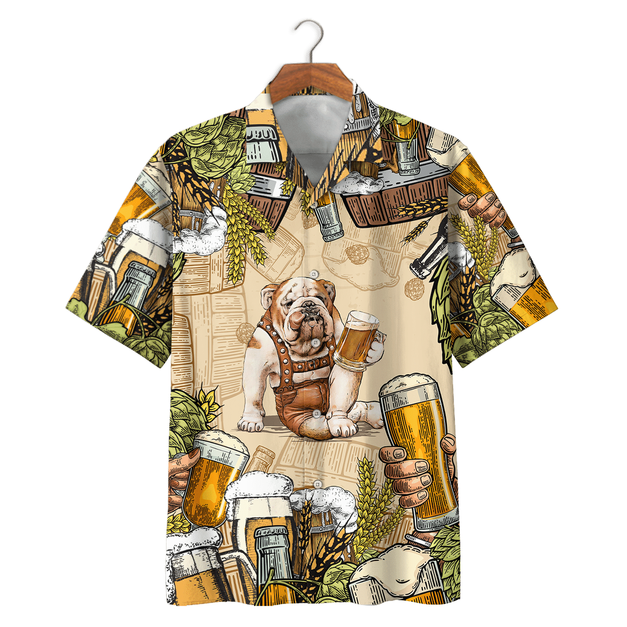 Bulldog Beer Hawaiian Shirt For Men Women