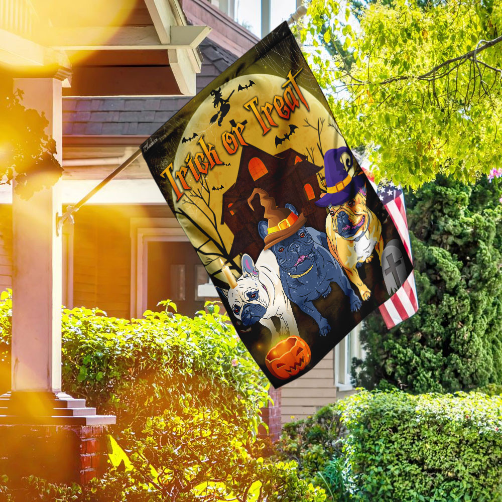 Bulldog Halloween Flag Halloween Outdoor Decor Fall Yard House Decoration