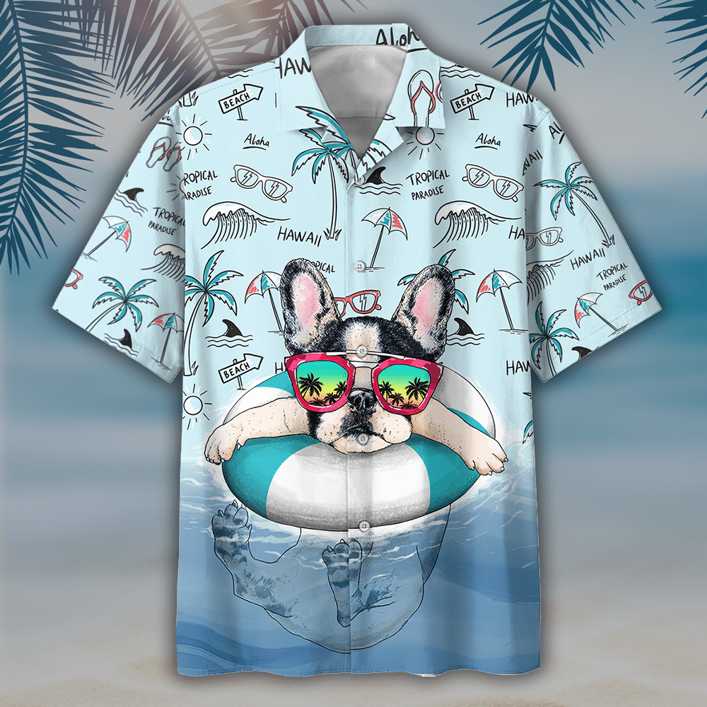 Bulldog Hawaiian Shirt 2 For Men Women