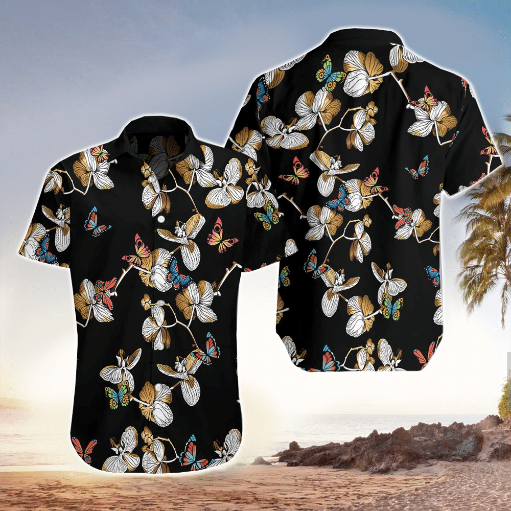 Butterflies Hawaiian Shirt Mens Hawaiian Shirt For Butterflies Lover Shirt for Men and Women