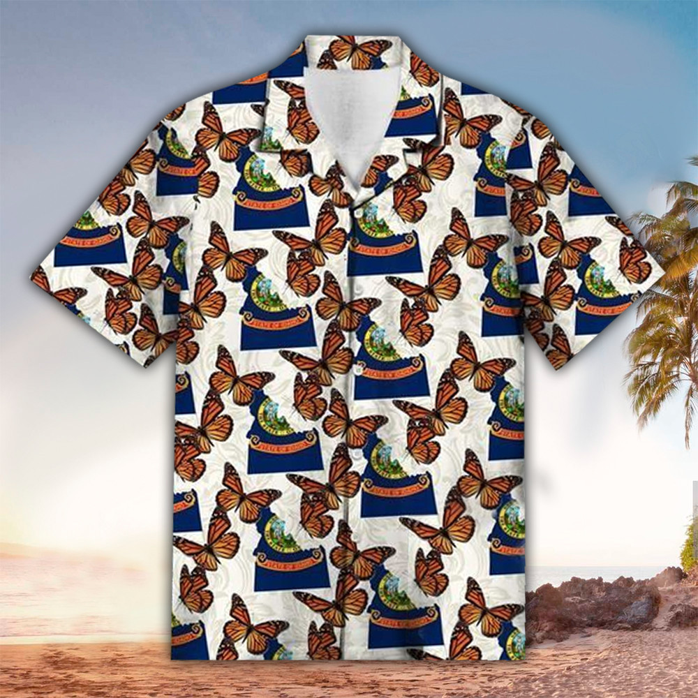 Butterfly Aloha Shirt Hawaiian Shirt For Butterfly Lovers Shirt For Men and Women