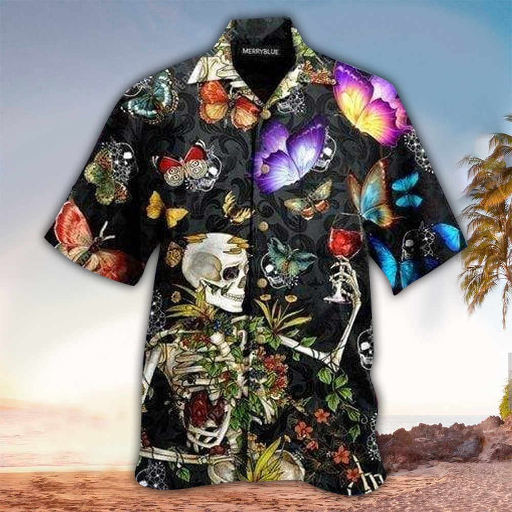 Butterfly Aloha Shirt Hawaiian Shirt For Butterfly Lovers Shirt For Men and Women