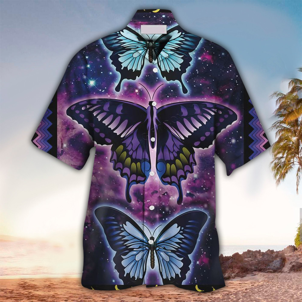 Butterfly Aloha Shirt Hawaiian Shirt For Butterfly Lovers Shirt For Men and Women