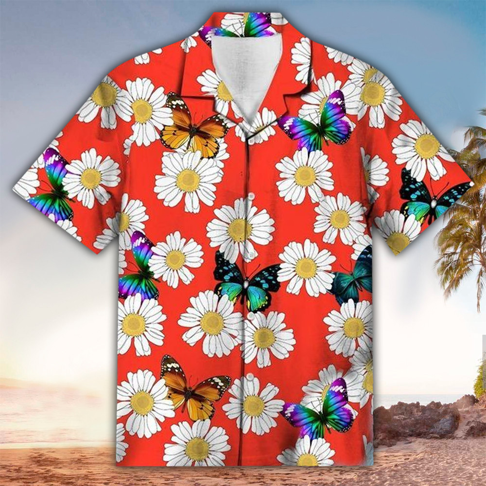 Butterfly Aloha Shirt Hawaiian Shirt For Butterfly Lovers Shirt For Men and Women