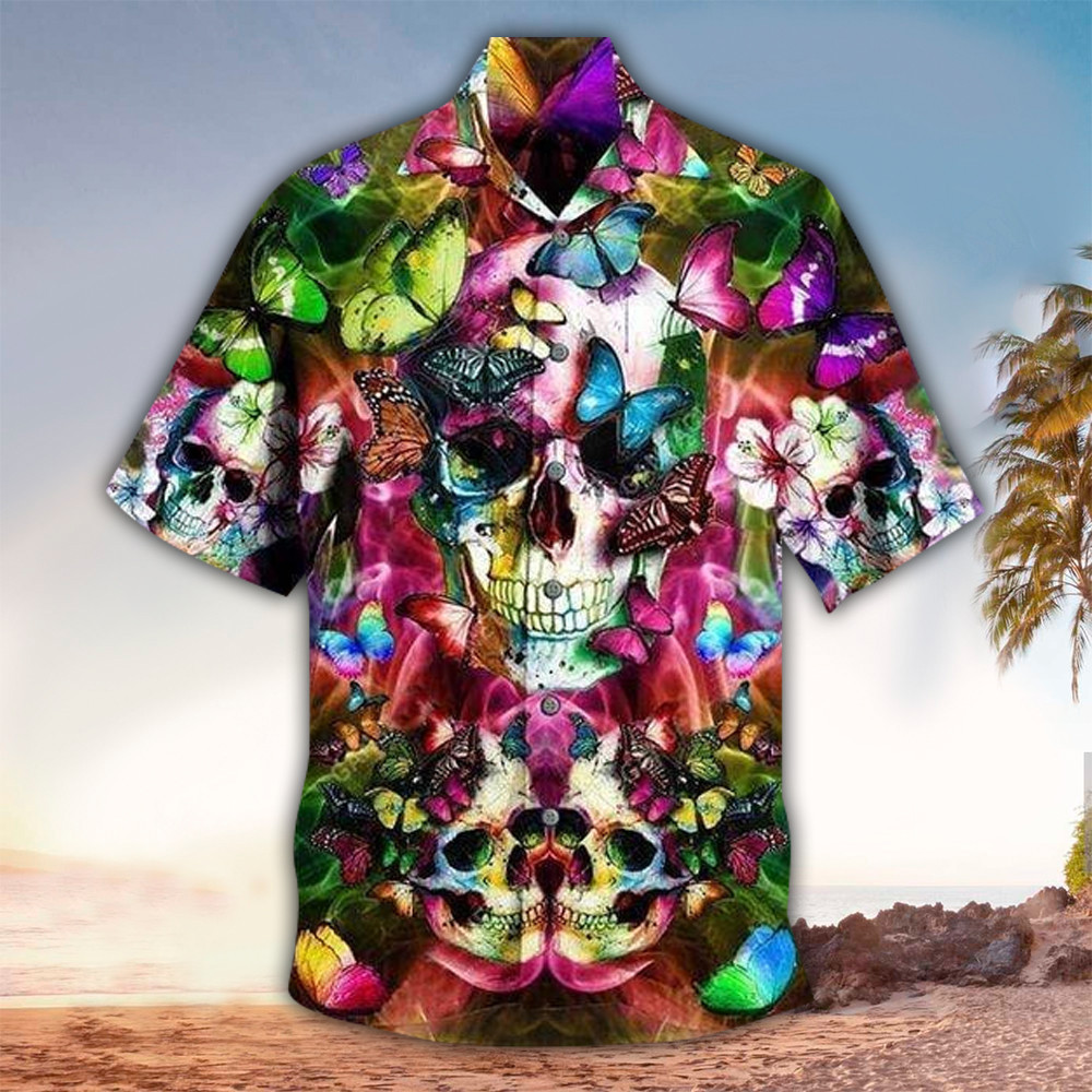 Butterfly Aloha Shirt Hawaiian Shirt For Butterfly Lovers Shirt For Men and Women