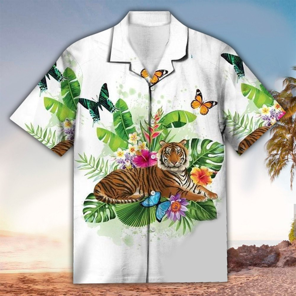 Butterfly Aloha Shirt Perfect Hawaiian Shirt For Butterfly Lover Summer Aloha Shirt
