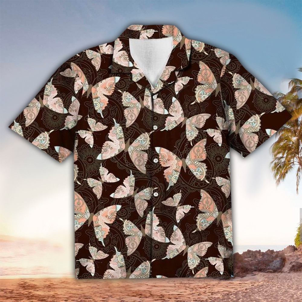 Butterfly Hawaiian Shirt Butterfly Lover Gifts Shirt For Men and Women