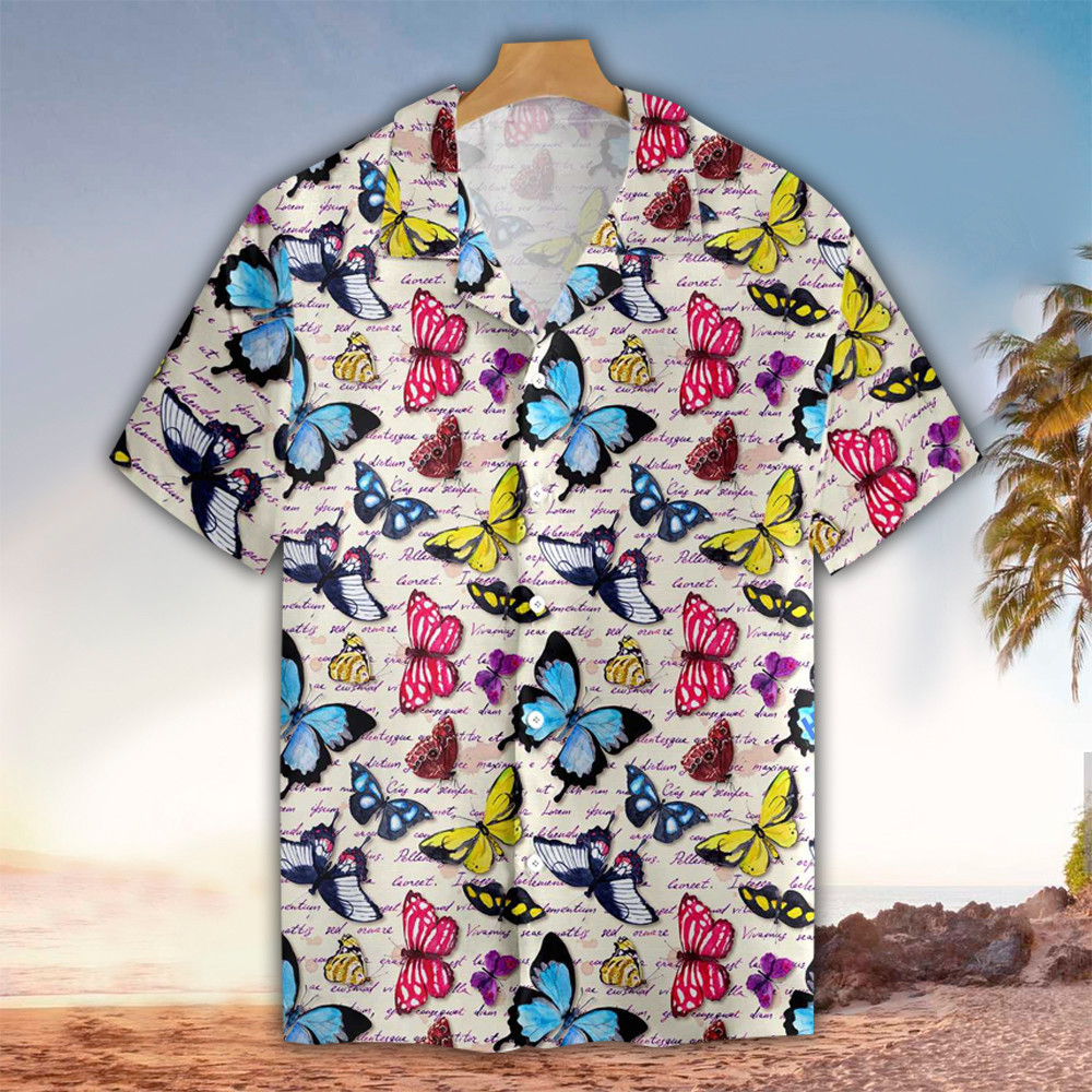 Butterfly Hawaiian Shirt Butterfly Shirt For Butterfly Lover Shirt For Men and Women