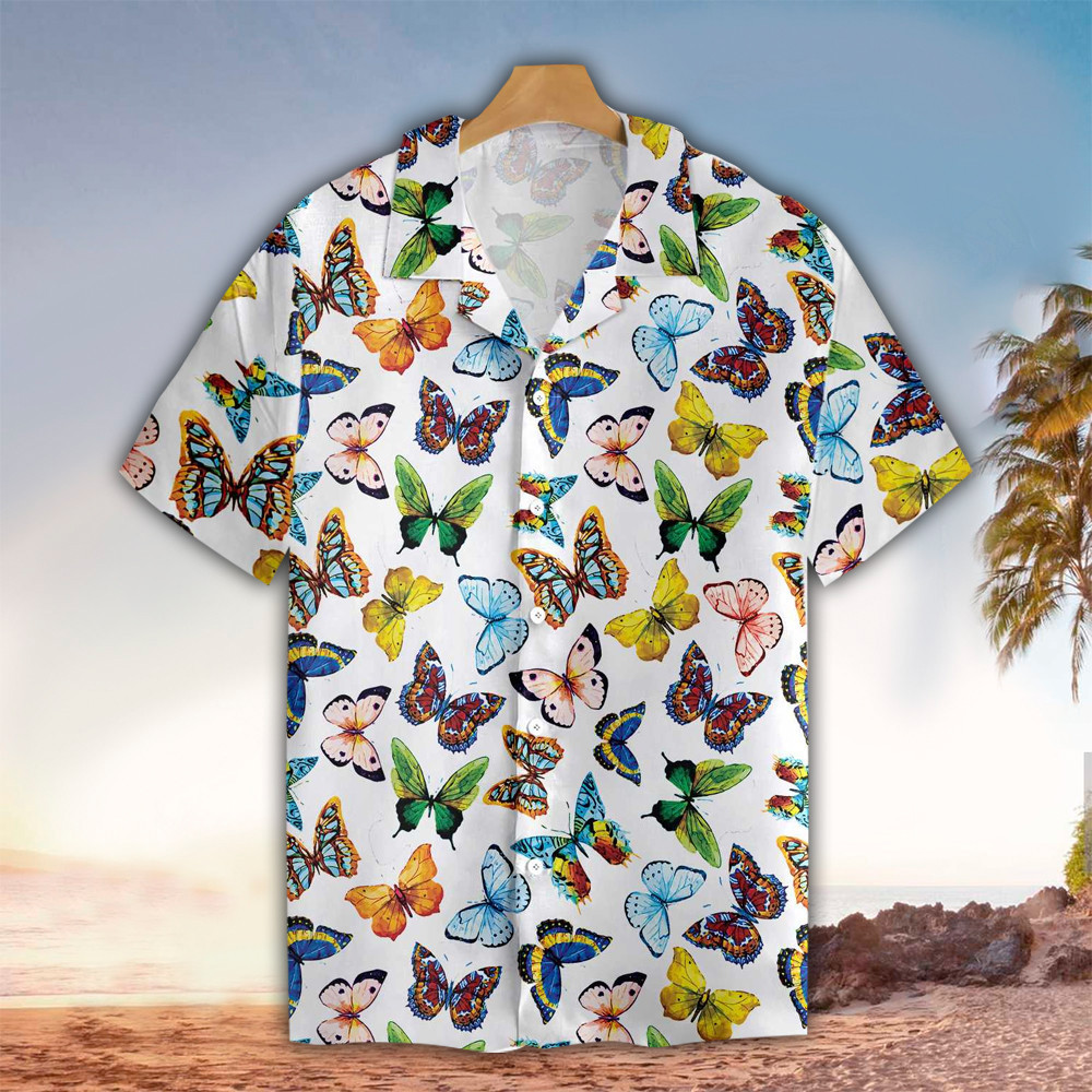 Butterfly Hawaiian Shirt Butterfly Shirt For Butterfly Lover Shirt For Men and Women