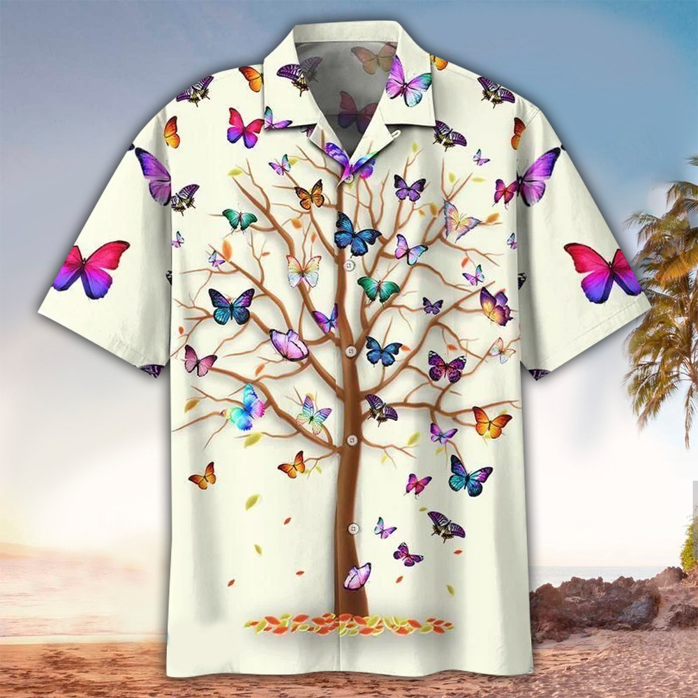 Butterfly Hawaiian Shirt Butterfly Shirt For Butterfly Lover Shirt For Men and Women