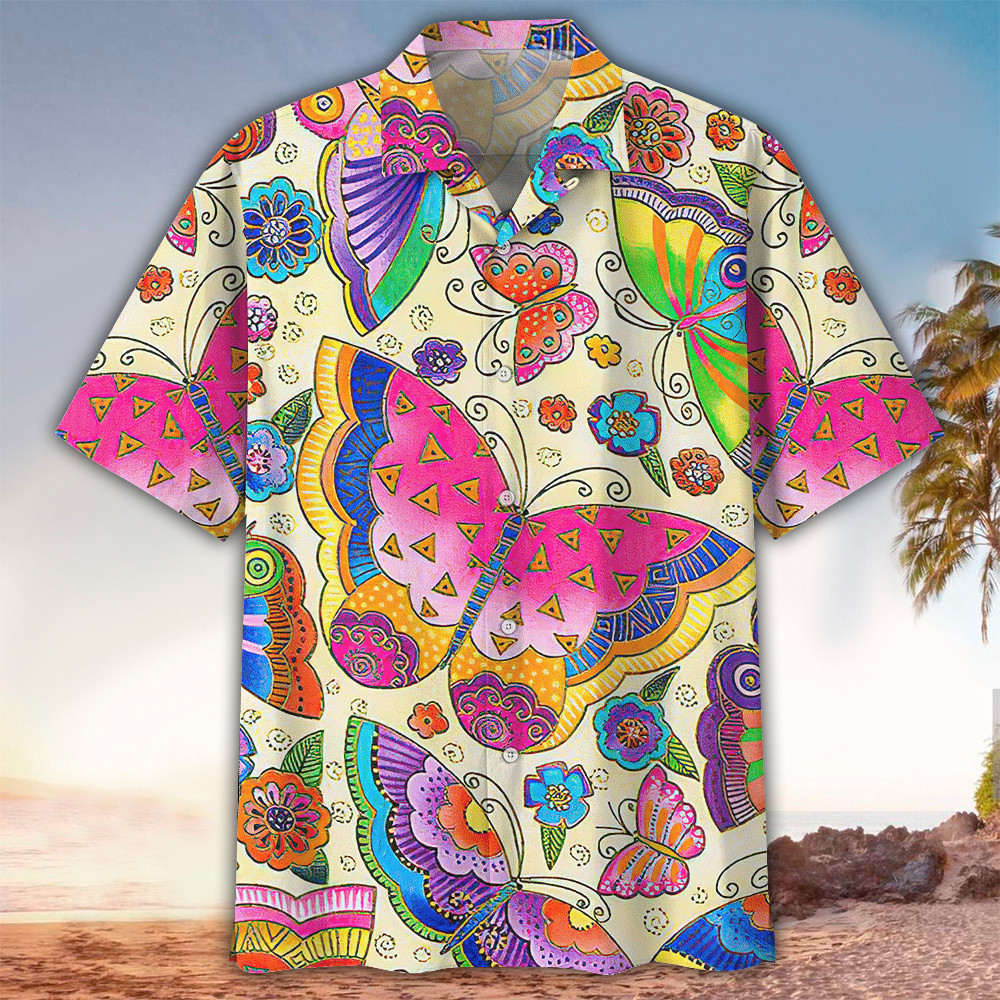 Butterfly Hawaiian Shirt Perfect Butterfly Clothing Shirt For Men and Women