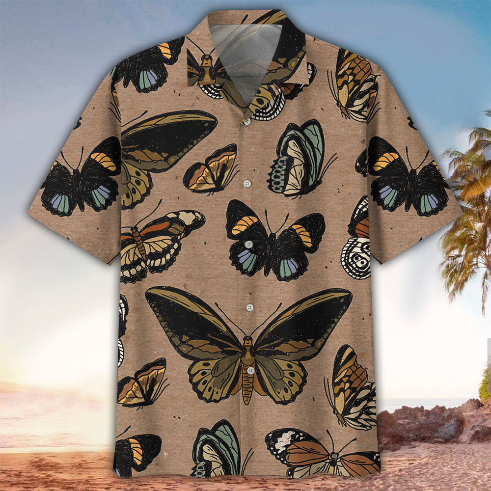 Butterfly Hawaiian Shirt Perfect Butterfly Clothing Shirt For Men and Women