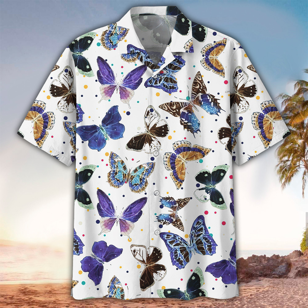 Butterfly Hawaiian Shirt Perfect Butterfly Clothing Shirt For Men and Women