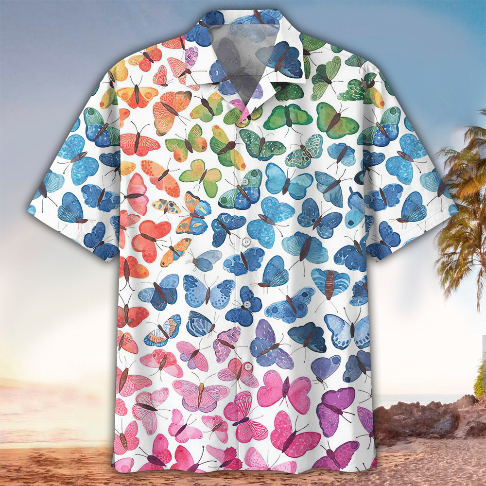 Butterfly Hawaiian Shirt Perfect Butterfly Clothing Shirt For Men and Women