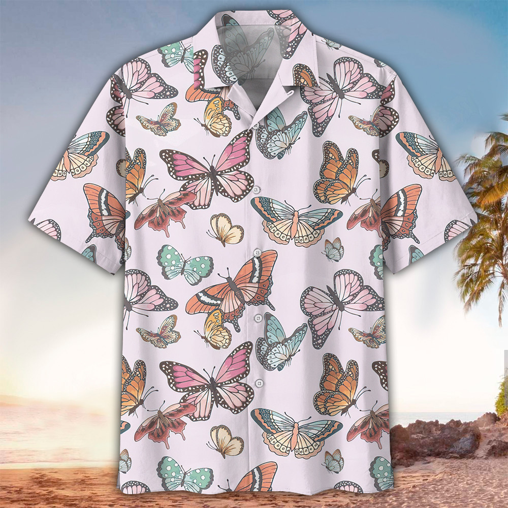 Butterfly Hawaiian Shirt Perfect Butterfly Clothing Shirt For Men and Women