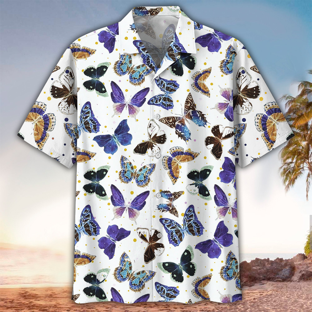 Butterfly Hawaiian Shirt Perfect Butterfly Clothing Shirt For Men and Women