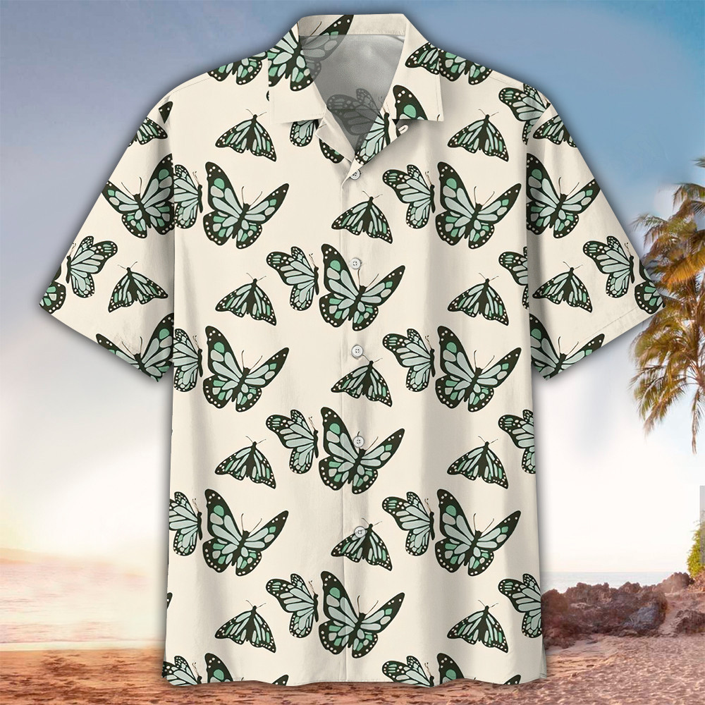 Butterfly Shirt Butterfly Hawaiian Shirt For Butterfly Lovers Shirt For Men and Women