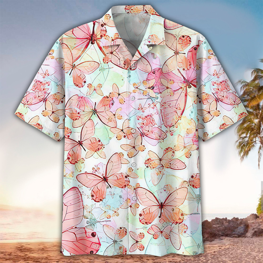 Butterfly Shirt Butterfly Hawaiian Shirt For Butterfly Lovers Shirt For Men and Women