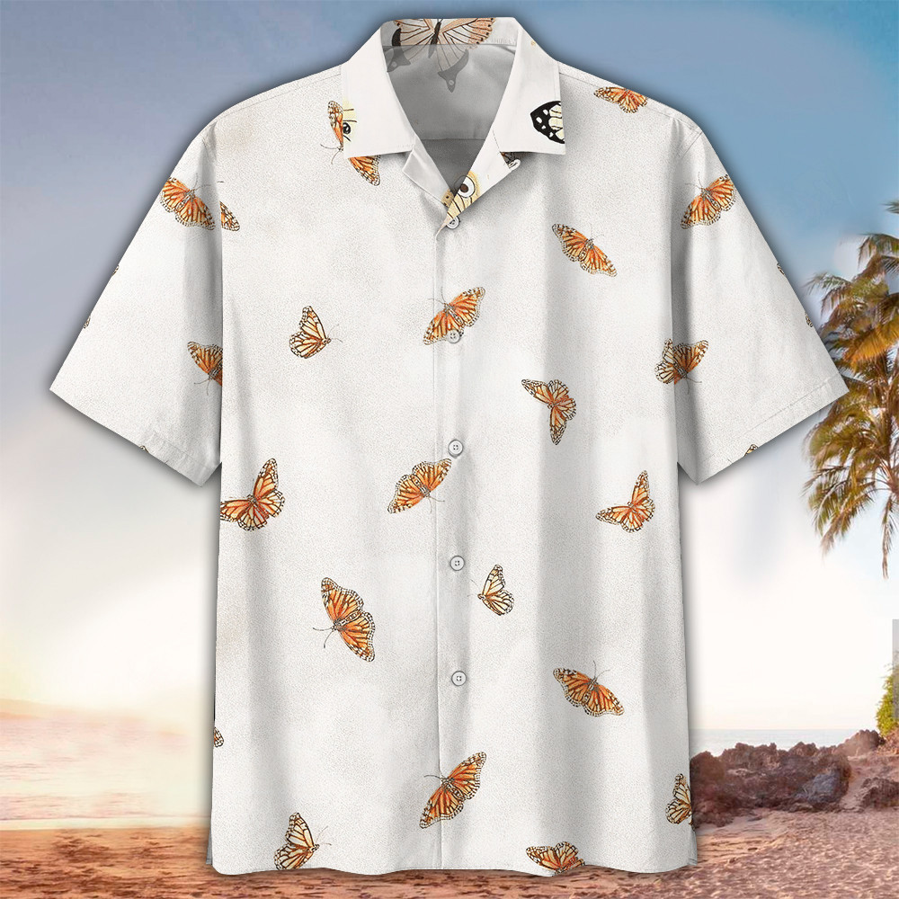 Butterfly Shirt Butterfly Hawaiian Shirt For Butterfly Lovers Shirt For Men and Women