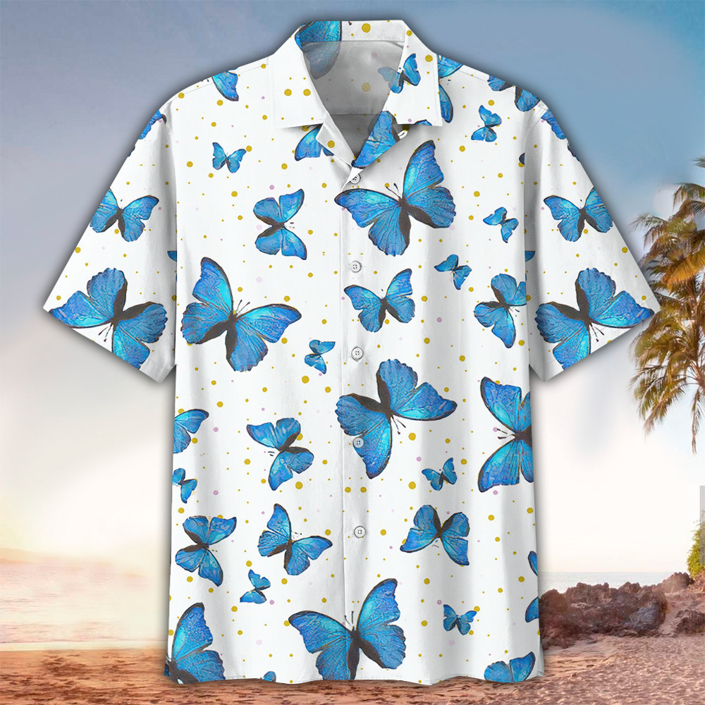 Butterfly Shirt Butterfly Hawaiian Shirt For Butterfly Lovers Shirt For Men and Women