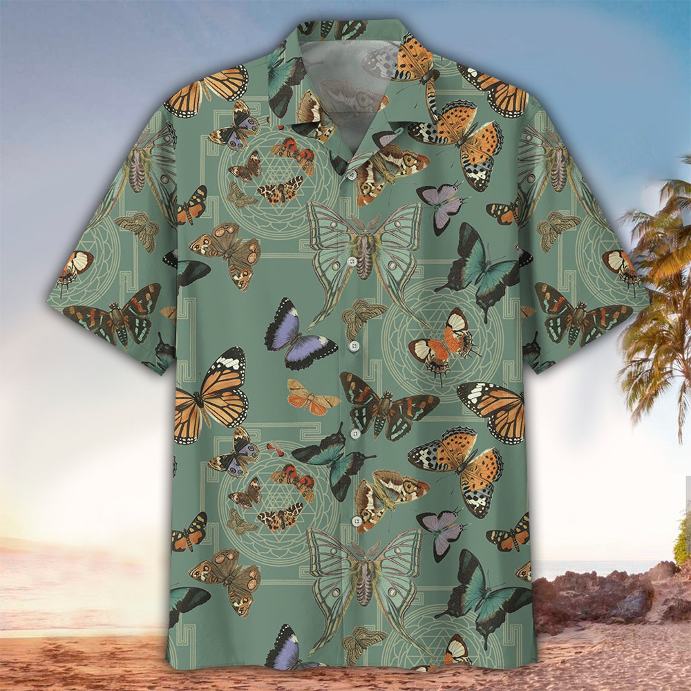 Butterfly Shirt Butterfly Hawaiian Shirt For Butterfly Lovers Shirt For Men and Women