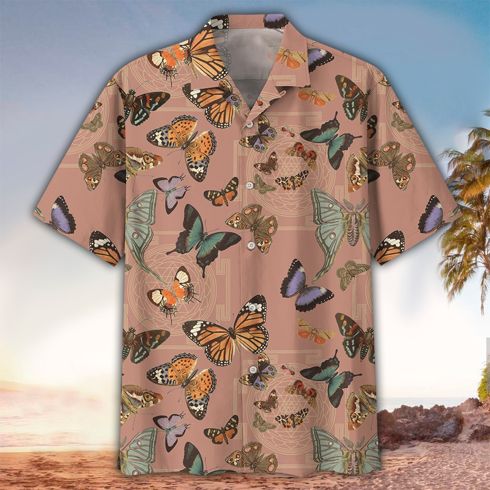 Butterfly Shirt Butterfly Hawaiian Shirt For Butterfly Lovers Shirt For Men and Women