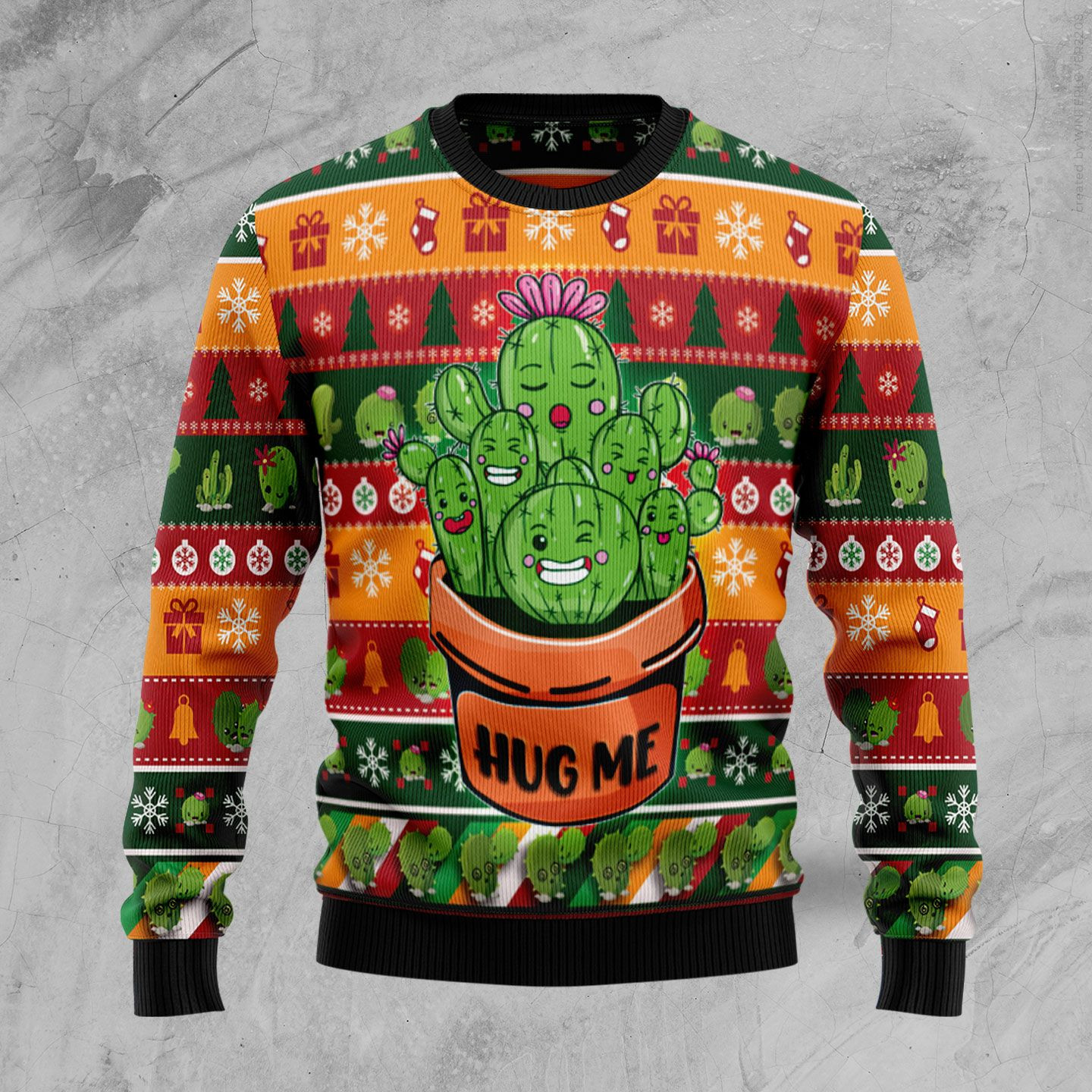 Cactus Hug Me Ugly Christmas Sweater Ugly Sweater For Men Women, Holiday Sweater