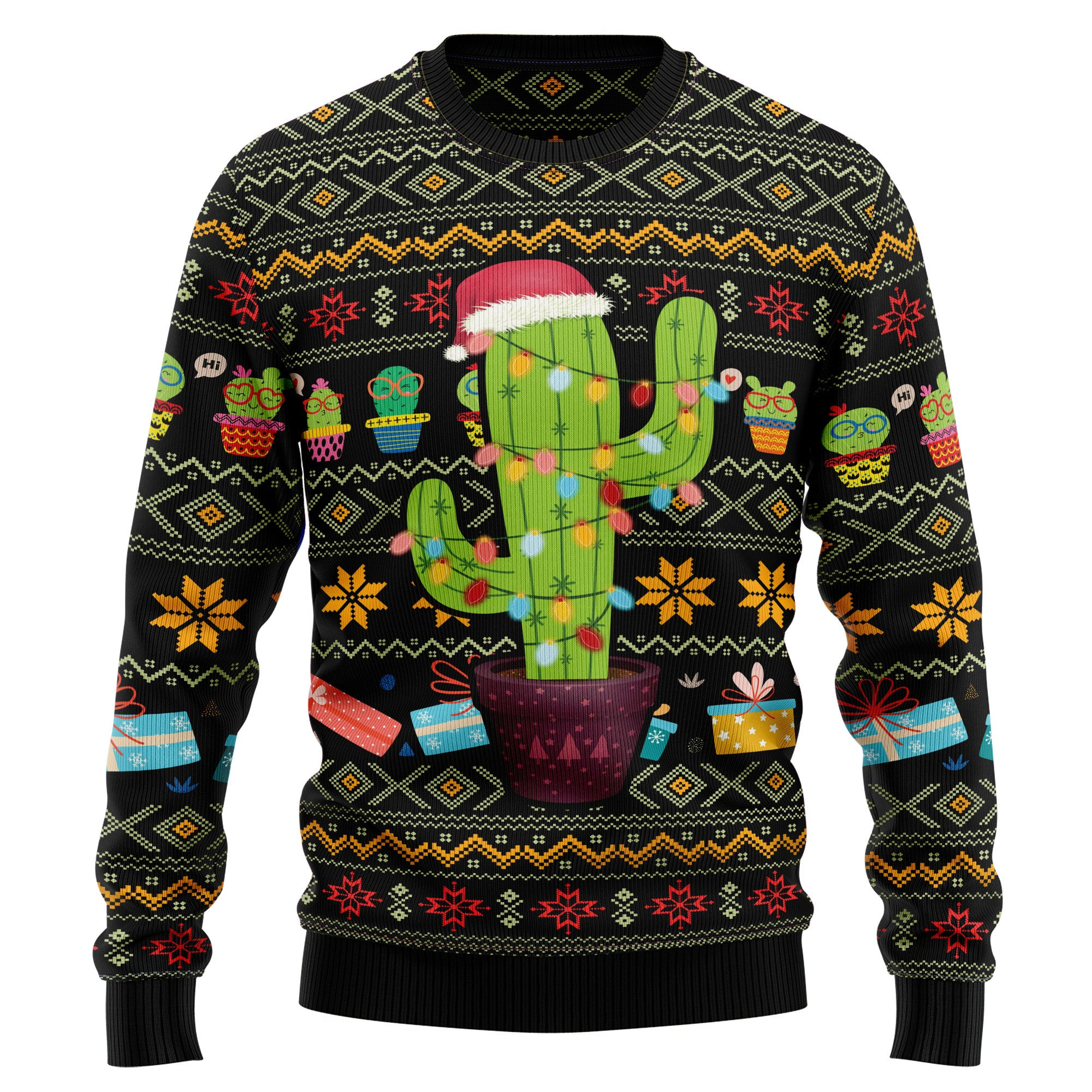 Cactus Xmas Ugly Christmas Sweater