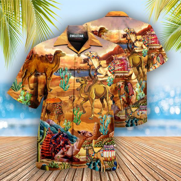 Camel Into The Desert Edition - Hawaiian Shirt - Hawaiian Shirt For Men