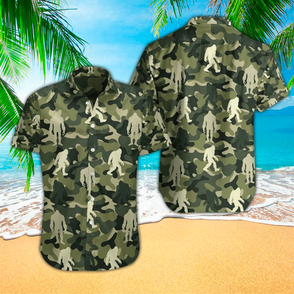 Camo Aloha Shirt Hawaiian Shirt For Camo Lovers Shirt For Men and Women