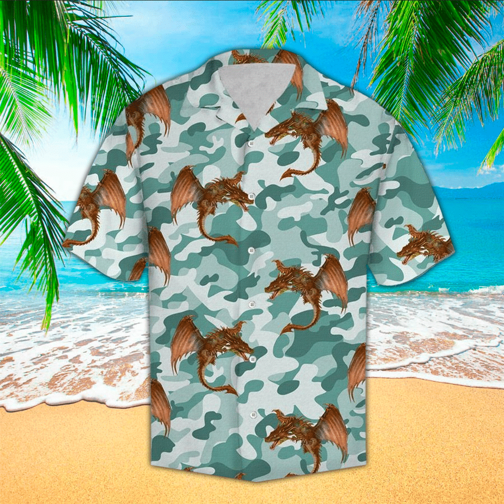 Camo Aloha Shirt Hawaiian Shirt For Camo Lovers Shirt For Men and Women