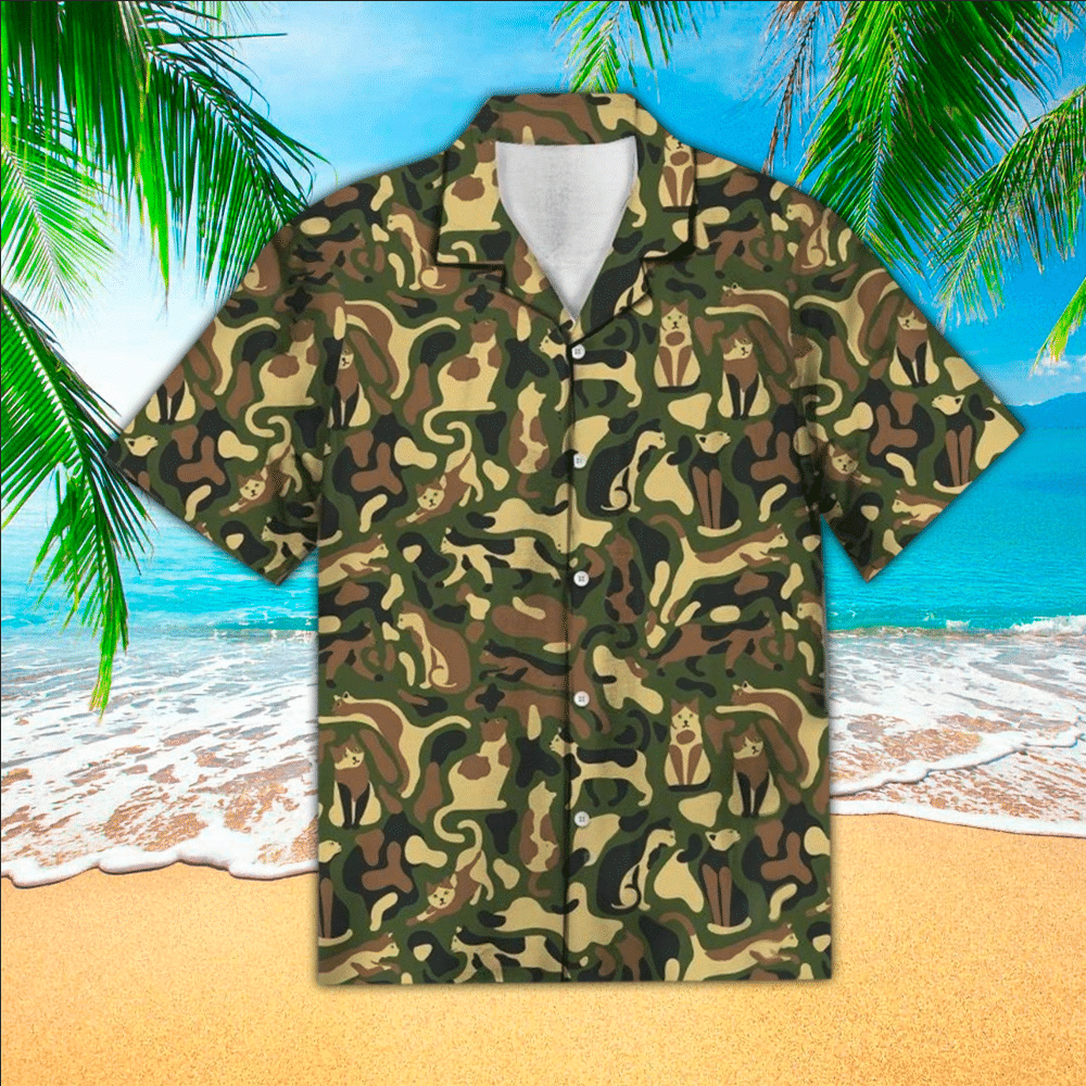 Camo Aloha Shirt Perfect Hawaiian Shirt For Camo Lover Shirt For Men and Women