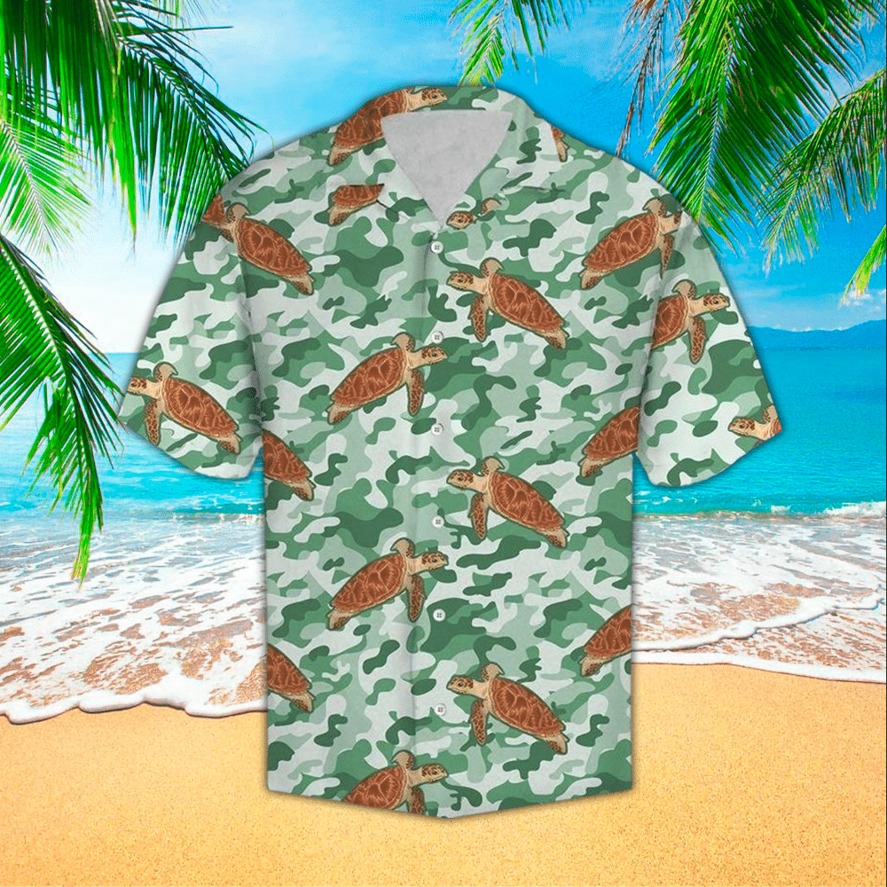 Camo Hawaiian Shirt Camo Lover Gifts Summer Aloha Shirt