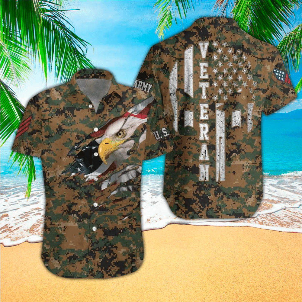 Camo Hawaiian Shirt Perfect Camo Clothing Shirt For Men and Women