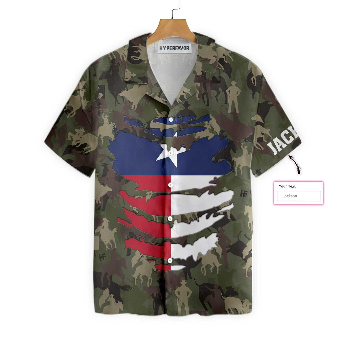 Camouflage Texas Custom Hawaiian Shirt Unique Texas Shirt For Texas Lovers
