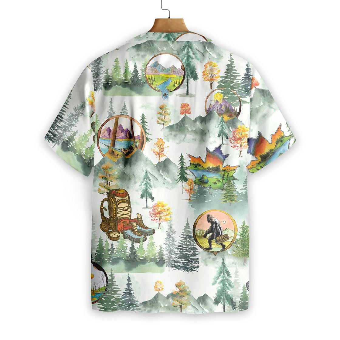 Camping And Hiking Trekking Hawaiian shirt