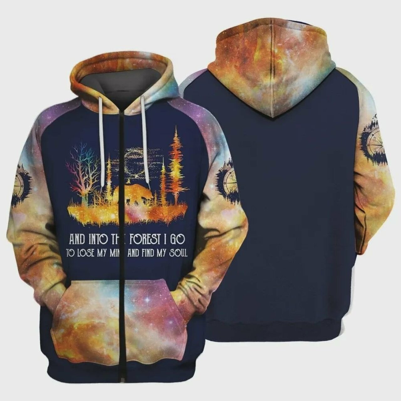 Camping And Into The Forest 3d All Over Print Hoodie