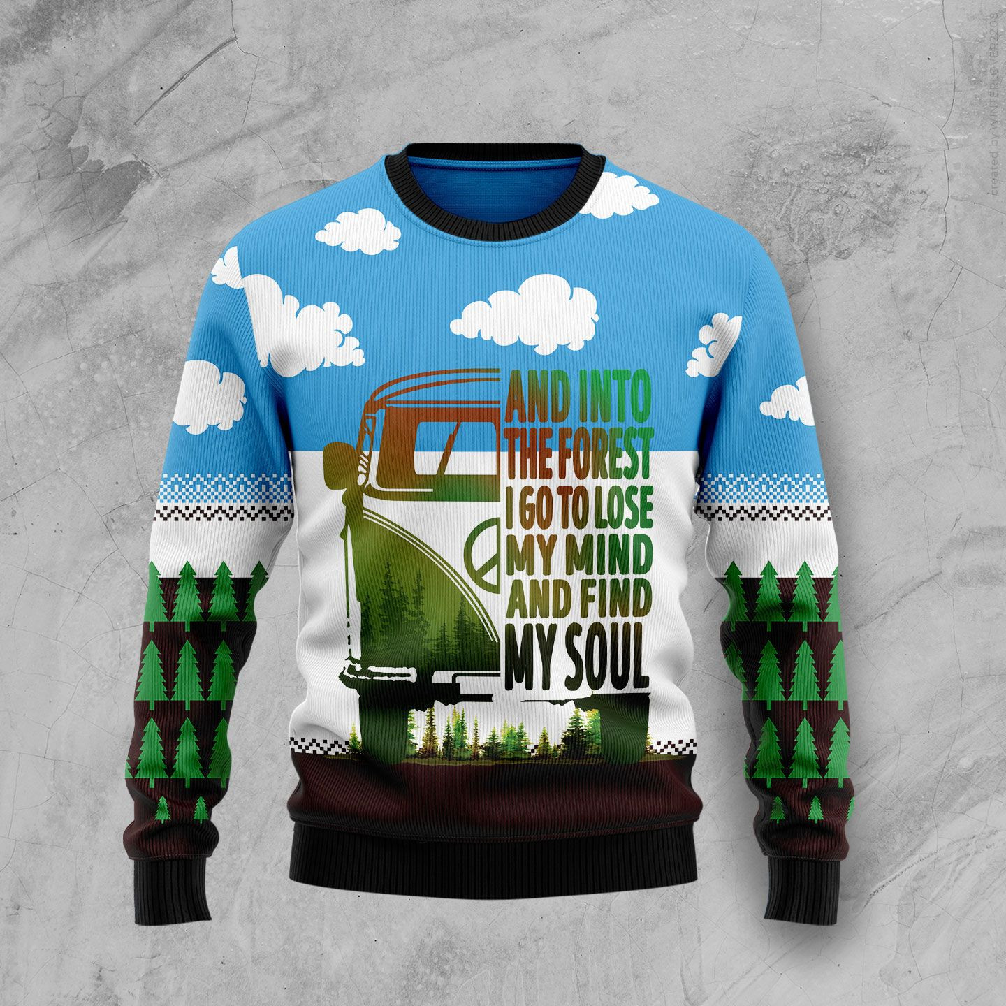 Camping Forest My Soul Ugly Christmas Sweater Ugly Sweater For Men Women, Holiday Sweater