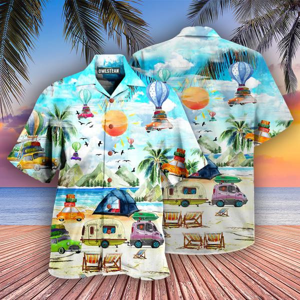 Camping Get High With Edition - Hawaiian Shirt - Hawaiian Shirt For Men