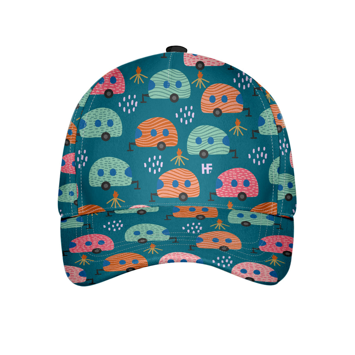 Camping Pattern Cap