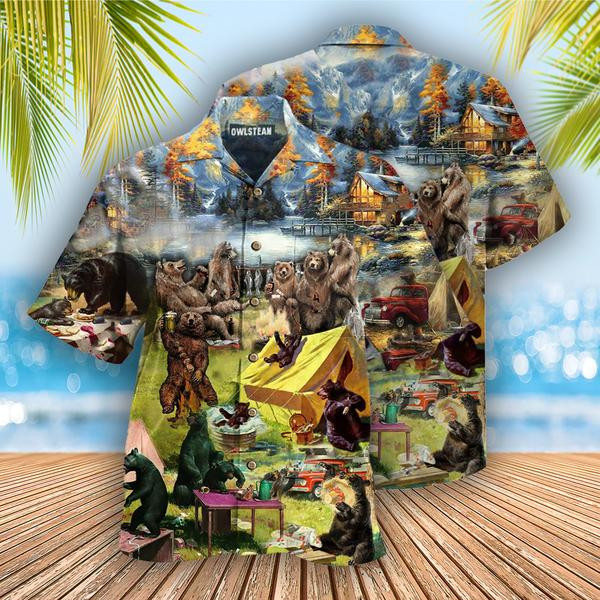 Camping Worst Case Scenario Bears Eat You Edition - Hawaiian Shirt Hawaiian Shirt For Men