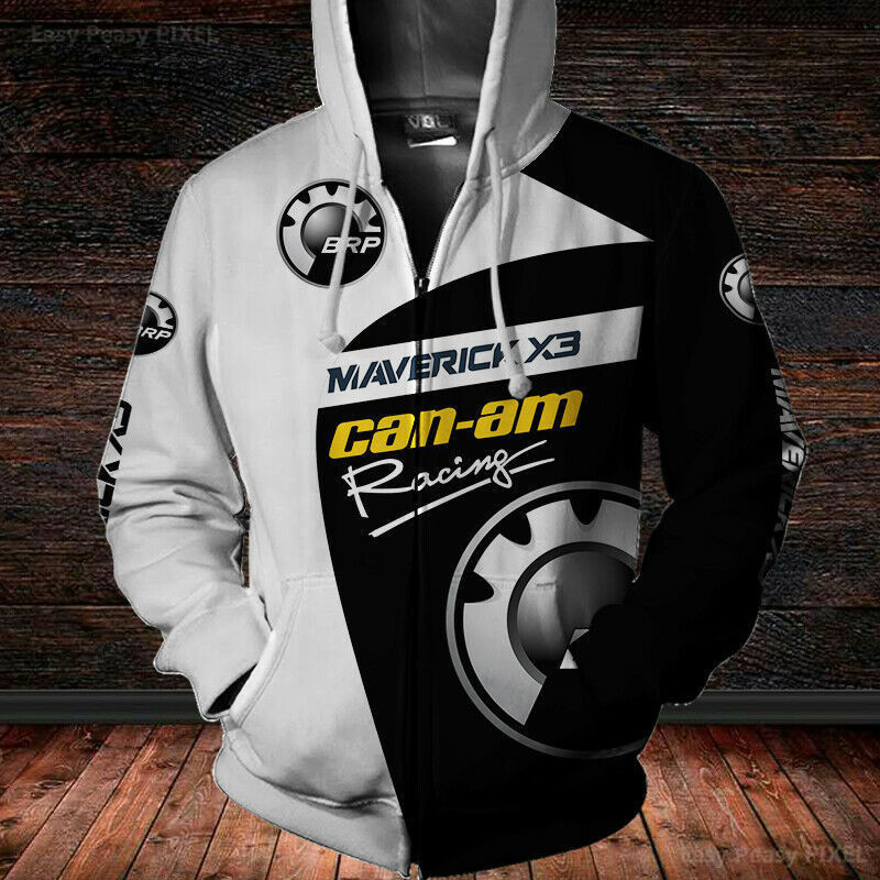 Can Am BRP Maverick X3 Driver 3D Zip Hoodies Unisex All Over Printed Hoodie